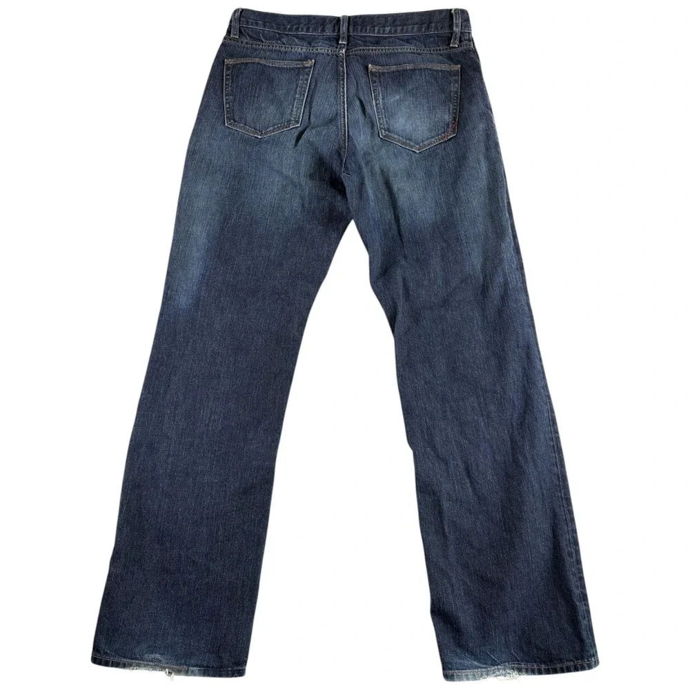 Banana Republic Jeans Mens 35x34 Dark Blue Straight Leg Premium Heritage Classic